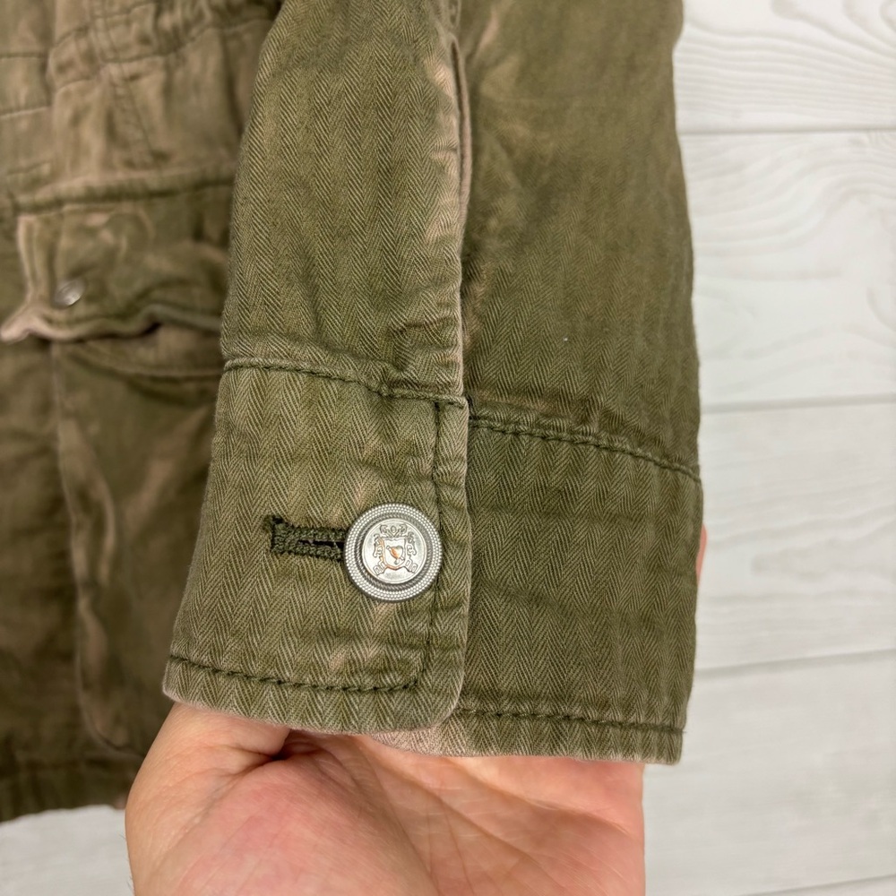 Free People Not Your Brother’s Military Style Jacket Size Small Olive Khaki Moss - Picture 3 of 16